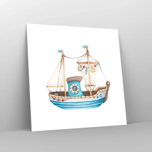 Poster - Ahoy aventura! - 30x30 cm