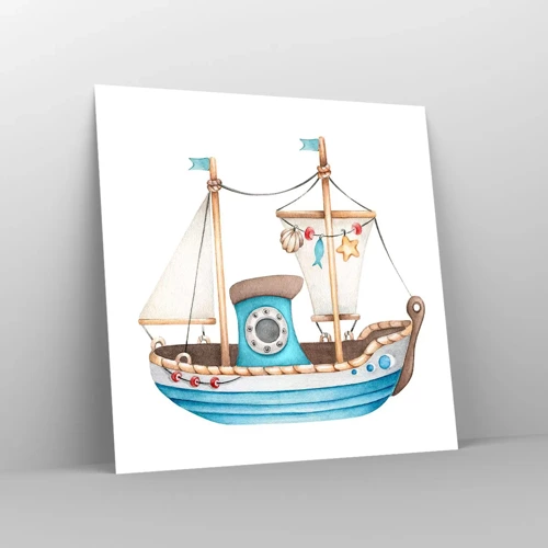 Poster - Ahoy aventura! - 60x60 cm