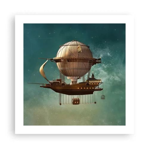 Poster - Jules Verne vă transmite salutări - 50x50 cm