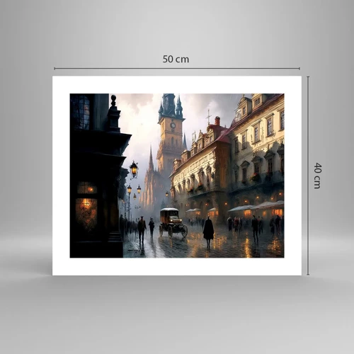 Poster - Magia unei seri la Praga - 50x40 cm