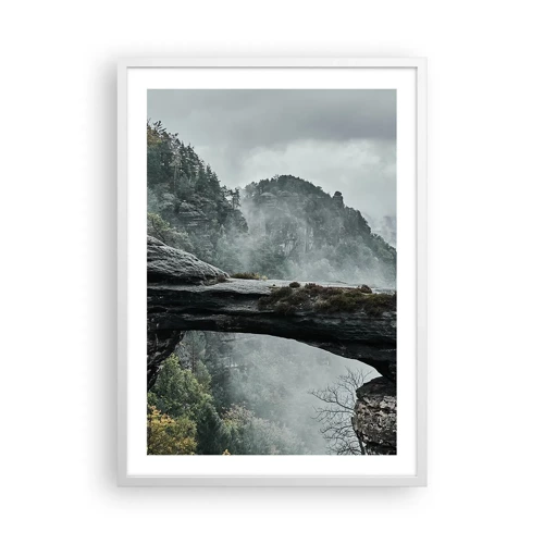 Poster în ramă albă - Aventura este pe cale să înceapă - 50x70 cm