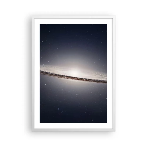 Poster în ramă albă - Cu mult timp în urmă, într-o galaxie foarte, foarte îndepărtată... - 50x70 cm