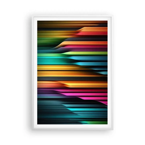 Poster în ramă albă - Orgă de lumină - 70x100 cm