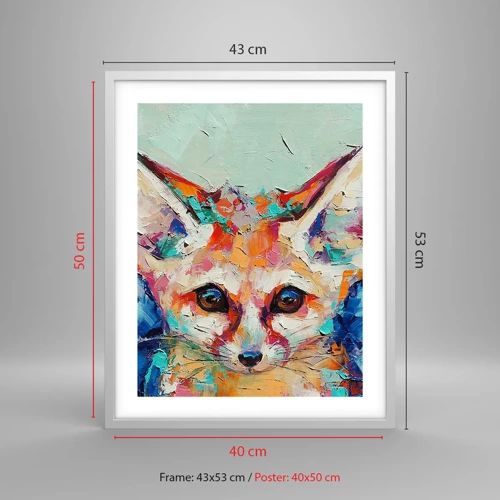 Poster în ramă albă - Sunteți gata pentru mine? - 40x50 cm