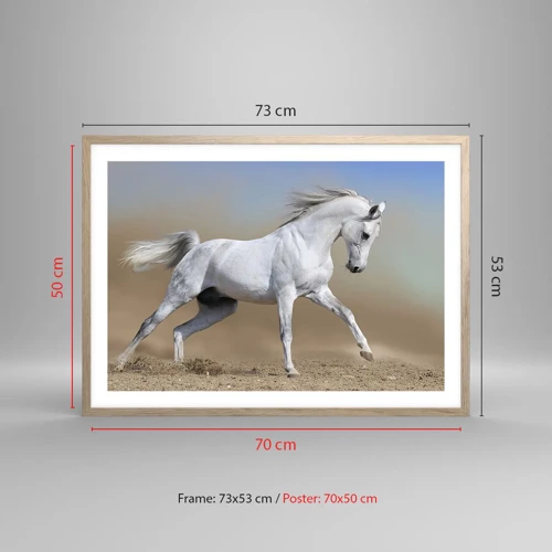 Poster în ramă de stejar deschis - Cea mai frumoasă poveste arabă - 70x50 cm