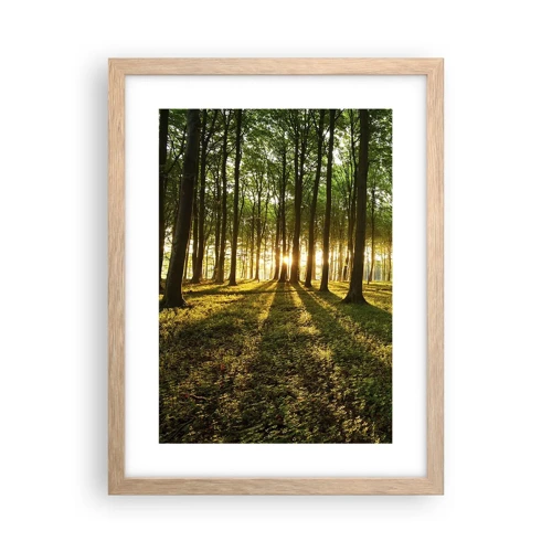 Poster în ramă de stejar deschis - Fotografia tuturor primăverilor - 30x40 cm