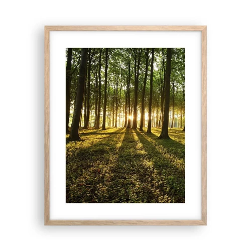 Poster în ramă de stejar deschis - Fotografia tuturor primăverilor - 40x50 cm