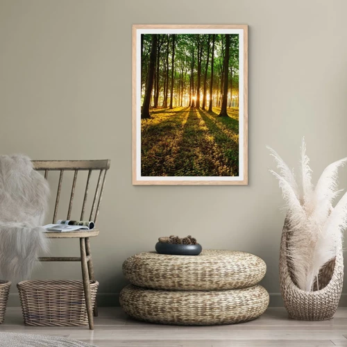 Poster în ramă de stejar deschis - Fotografia tuturor primăverilor - 50x70 cm