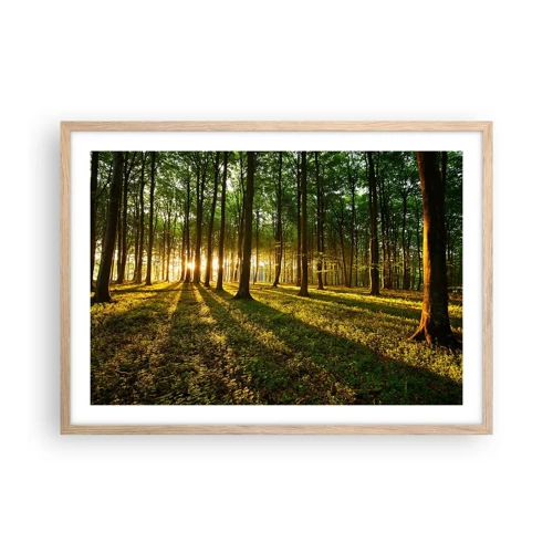 Poster în ramă de stejar deschis - Fotografia tuturor primăverilor - 70x50 cm