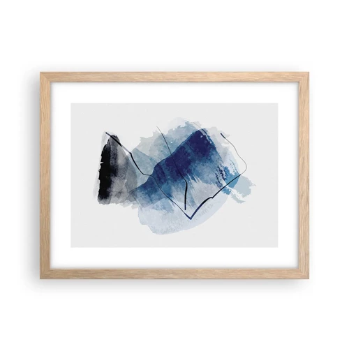 Poster în ramă de stejar deschis - Iceberg - 40x30 cm