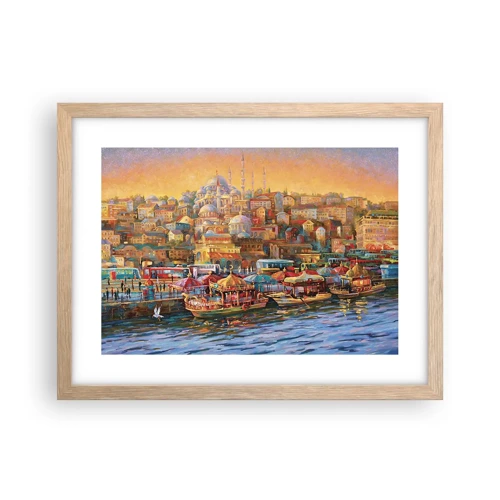 Poster în ramă de stejar deschis - O poveste din Istanbul - 40x30 cm