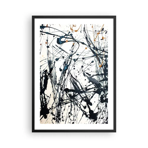 Poster în ramă neagră - Abstracție expresionistă - 50x70 cm
