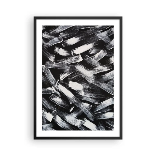 Poster în ramă neagră - Abstracție în spirit industrial - 50x70 cm