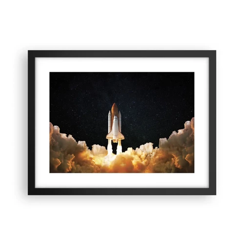 Poster în ramă neagră - Ad astra! - 40x30 cm