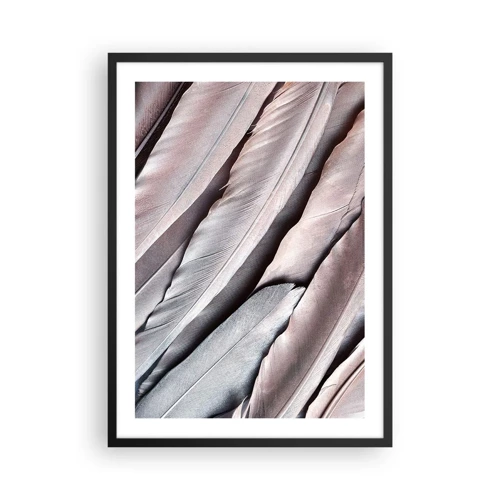 Poster în ramă neagră - Argintul roz - 50x70 cm