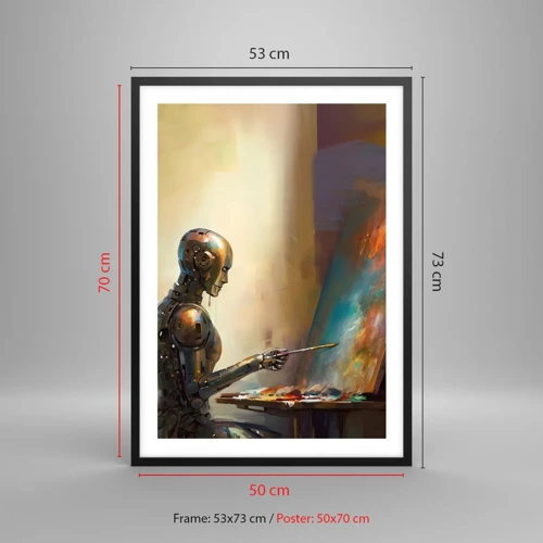 Poster în ramă neagră - Arta viitorului - 50x70 cm