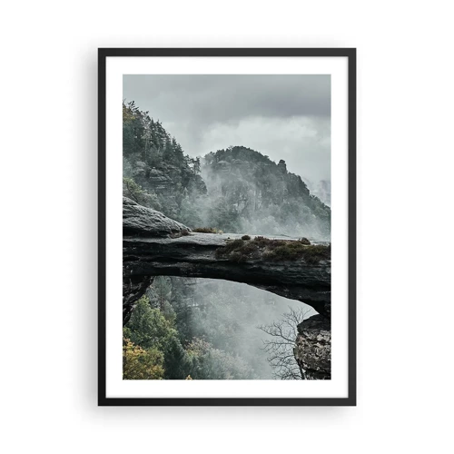 Poster în ramă neagră - Aventura este pe cale să înceapă - 50x70 cm