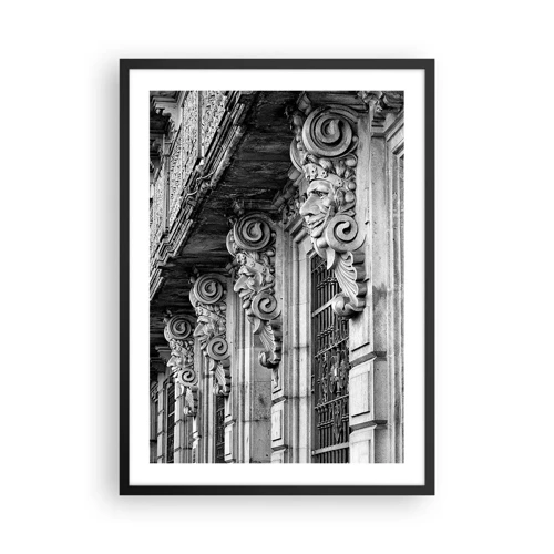 Poster în ramă neagră - Barcelona surprinzătoare - 50x70 cm