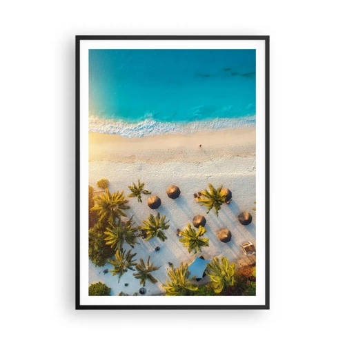 Poster în ramă neagră - Bun venit în paradis - 70x100 cm