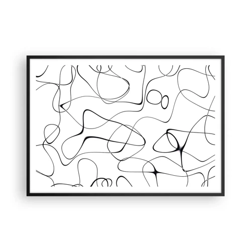 Poster în ramă neagră - Căile vieții, căile destinului - 100x70 cm