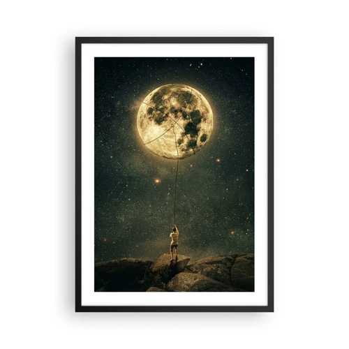 Poster în ramă neagră - Cel care a furat Luna - 50x70 cm