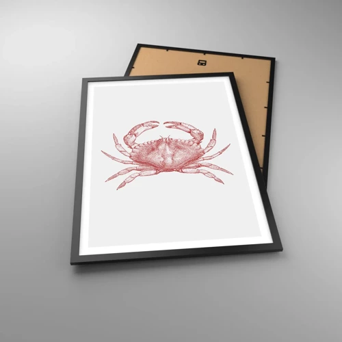 Poster în ramă neagră - Crab peste crabi - 50x70 cm