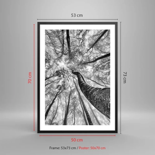 Poster în ramă neagră - Cursa spre lumină - 50x70 cm