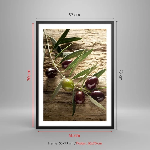 Poster în ramă neagră - Direct din natură - 50x70 cm