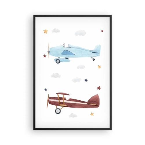 Poster în ramă neagră - Domnule Pilot, vă așteptăm! - 61x91 cm