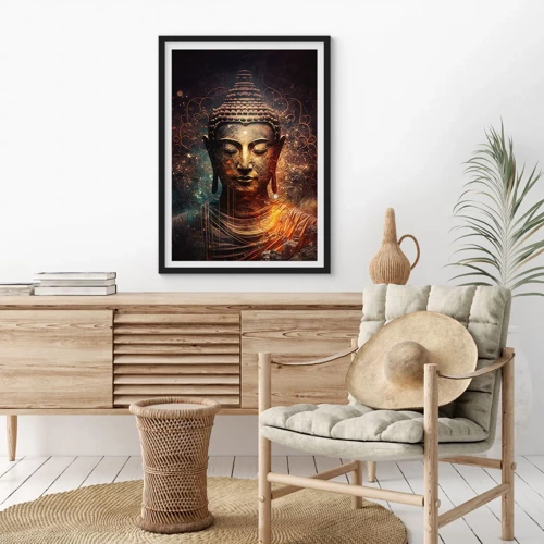 Poster în ramă neagră - Echilibru spiritual - 50x70 cm