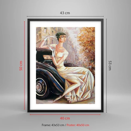 Poster în ramă neagră - Eleganță retro - 40x50 cm