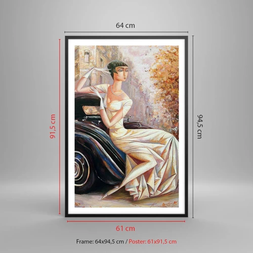 Poster în ramă neagră - Eleganță retro - 61x91 cm