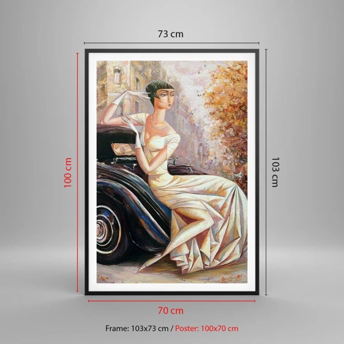 Poster în ramă neagră - Eleganță retro - 70x100 cm