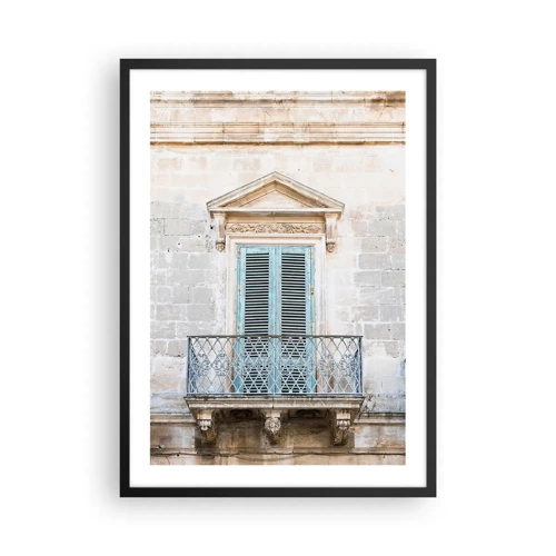 Poster în ramă neagră - Farmecul unic italian - 50x70 cm