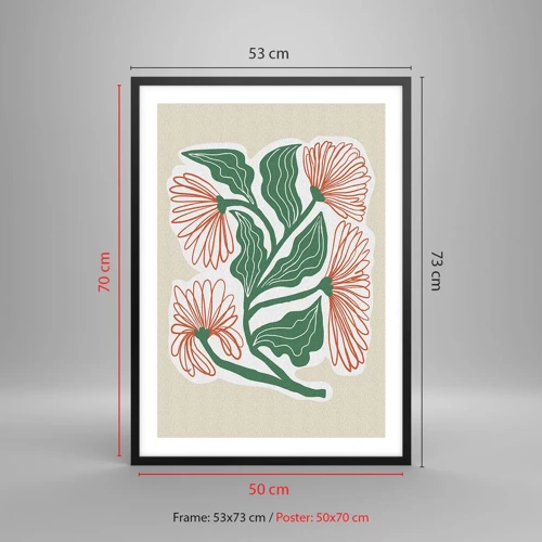 Poster în ramă neagră - Folclor modern - 50x70 cm