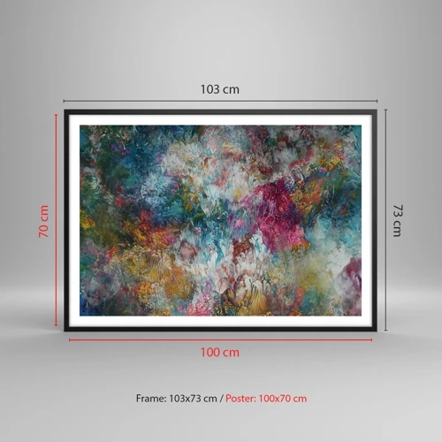 Poster în ramă neagră - În plină înflorire - 100x70 cm