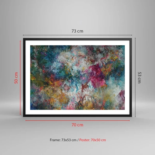 Poster în ramă neagră - În plină înflorire - 70x50 cm