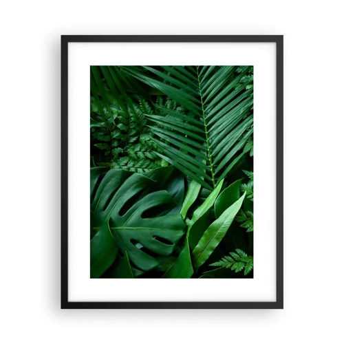 Poster în ramă neagră - Înfășurate în verde - 40x50 cm