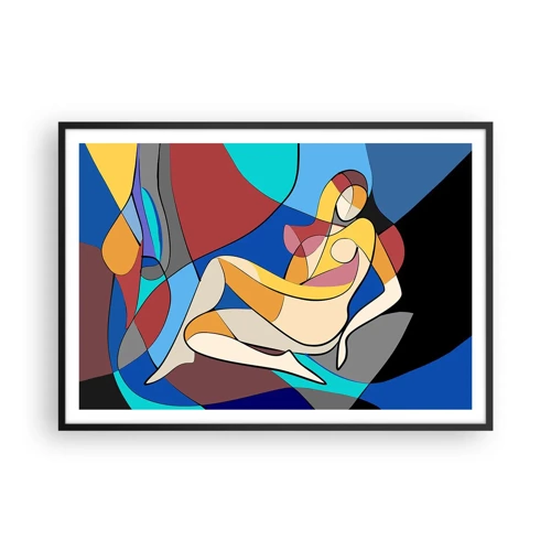 Poster în ramă neagră - Nudul cubist - 100x70 cm