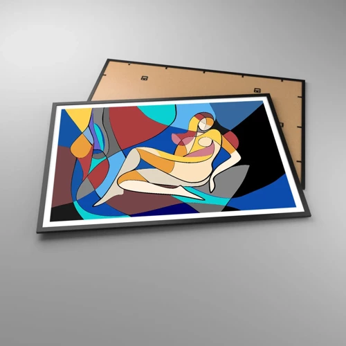 Poster în ramă neagră - Nudul cubist - 100x70 cm