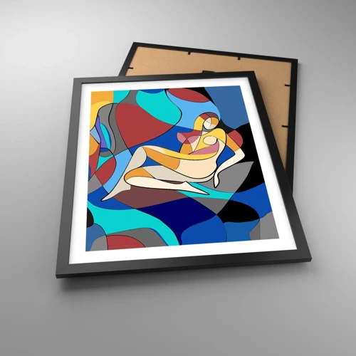 Poster în ramă neagră - Nudul cubist - 40x50 cm