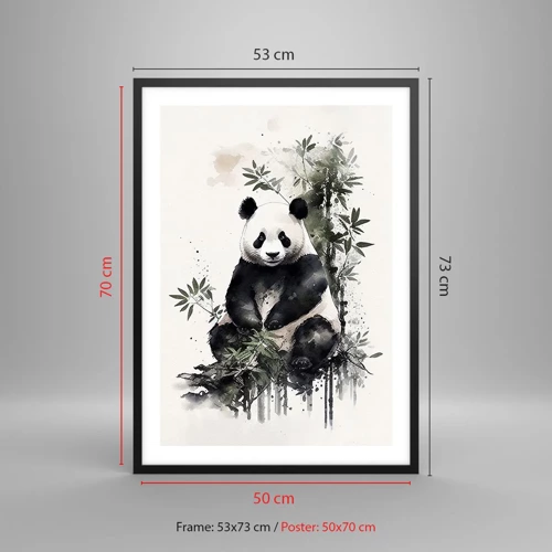 Poster în ramă neagră - Salutări din China - 50x70 cm