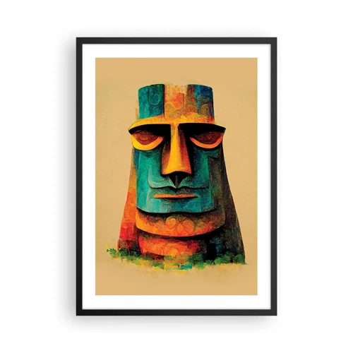 Poster în ramă neagră - Statuie, dar simpatică - 50x70 cm