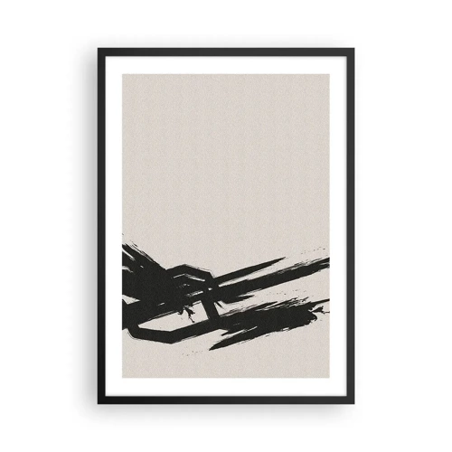 Poster în ramă neagră - Un impuls de neoprit - 50x70 cm