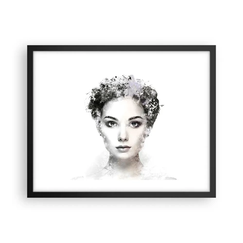 Poster în ramă neagră - Un portret extrem de elegant - 50x40 cm