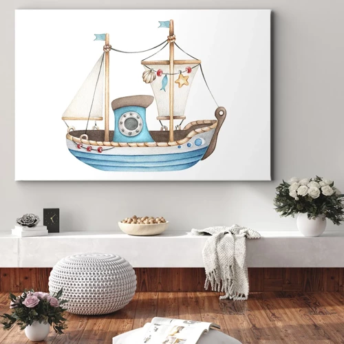 Tablou pe pânză - Ahoy aventura! - 70x50 cm