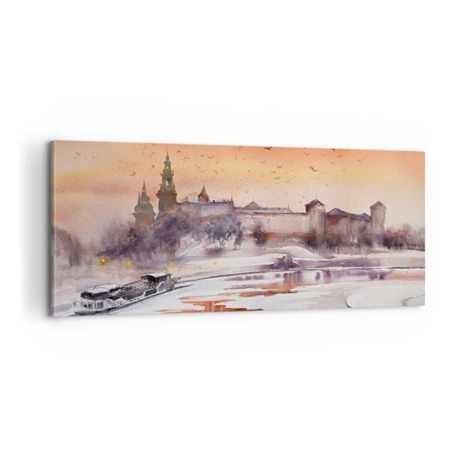 Tablou pe pânză - Apus de soare regal - 100x40 cm