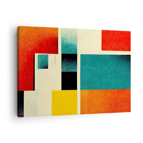 Tablou pe pânză Canvas - Abstracție geometrică - energie bună - 70x50 cm