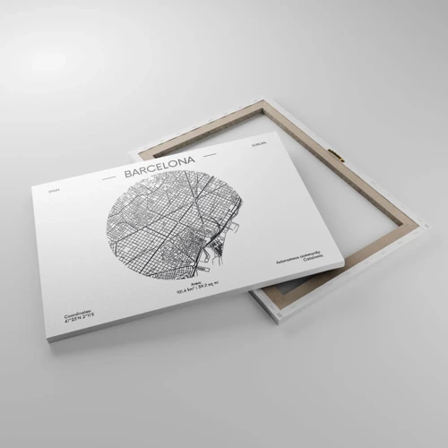 Tablou pe pânză Canvas - Anatomia Barcelonei - 70x50 cm