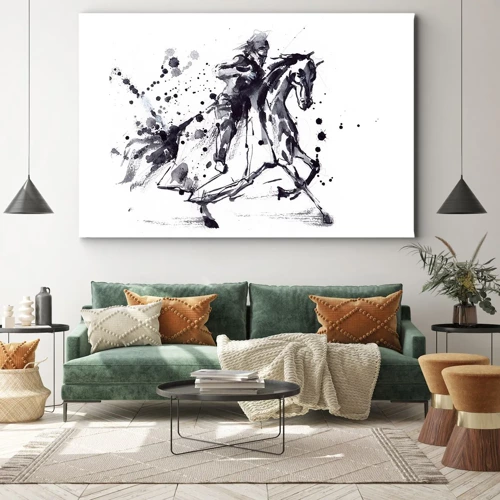 Tablou pe pânză Canvas - Cavalerul negru - 70x50 cm